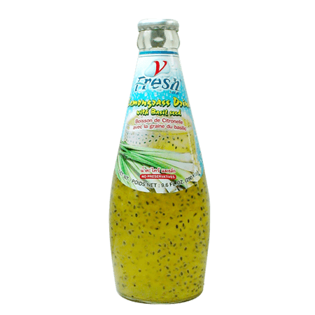 น้ำตะไคร้ แมงลัก(Basil Seed drink with Lemongrass) Juice