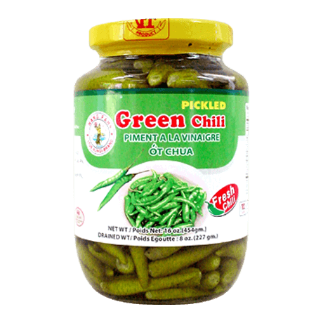 พริกเขียวดอง (Pickled Whole Chilli) Green