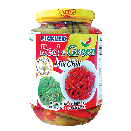 พริกแดง/เขียว (Pickled Whole Chilli) Red/Green