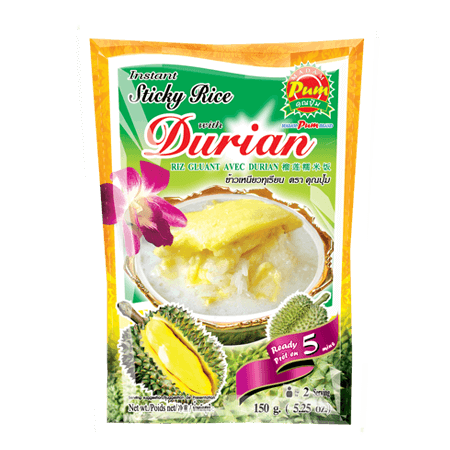 ข้าวเหนียวทุเรียน Instant Stick Rice with Durian