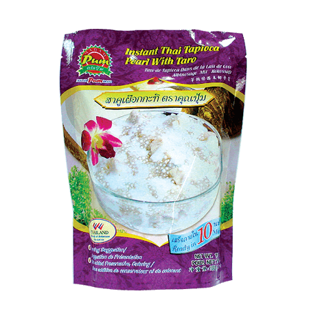 สาคูเผือกกึ่งสำเร็จรูป Instant Thai Tapioca Pearl with taro