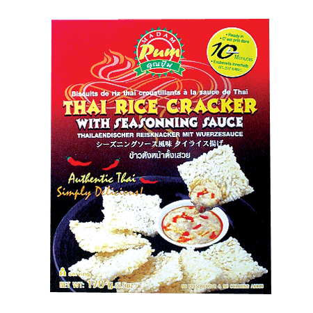 ข้าวตังหน้าตั้งเสวย Thai rice cracker with with sauce